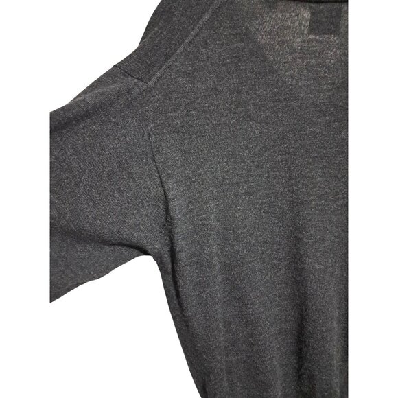 Nordstrom Merino Wool Sweater Mens Size XL Gray V Neck Long Sleeved Pullover Vin - Picture 5 of 9